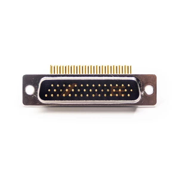 Waterproof High Density DB44 Male Connector for PCB Mount, Right Angle, Machined Contacts, 2.29mm Pitch