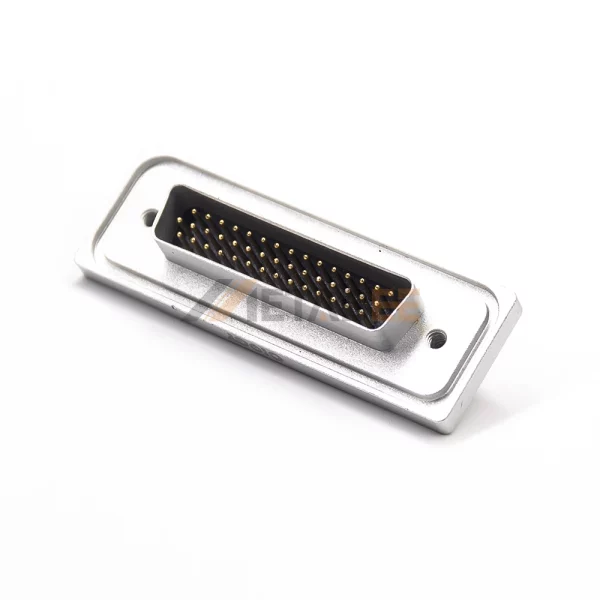 Waterproof High Density 44 Pin D-Sub Male Connector, Cable Type, Machined Contacts, 2.29mm Pitch, IP67