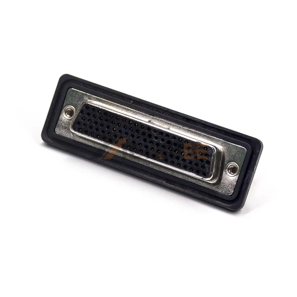 Waterproof High Density DB104 Female Connector for PCB Mount, Machined Contacts, 2.29mm Pitch, IP67