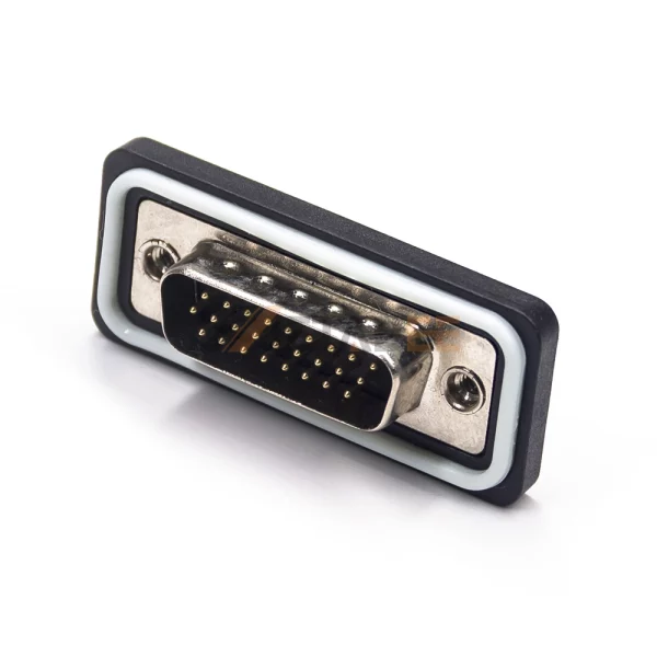 Waterproof 26 Pin High Density Male Connector for PCB Mount, Machined Contacts, 2.29mm Pitch, IP67