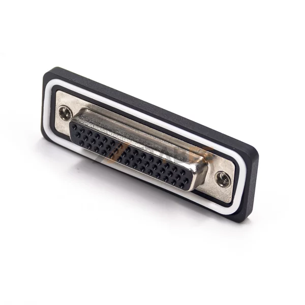 Waterproof High Density DB44 Female Connector, Cable Type, Machined Contacts, 2.29mm Pitch, IP67
