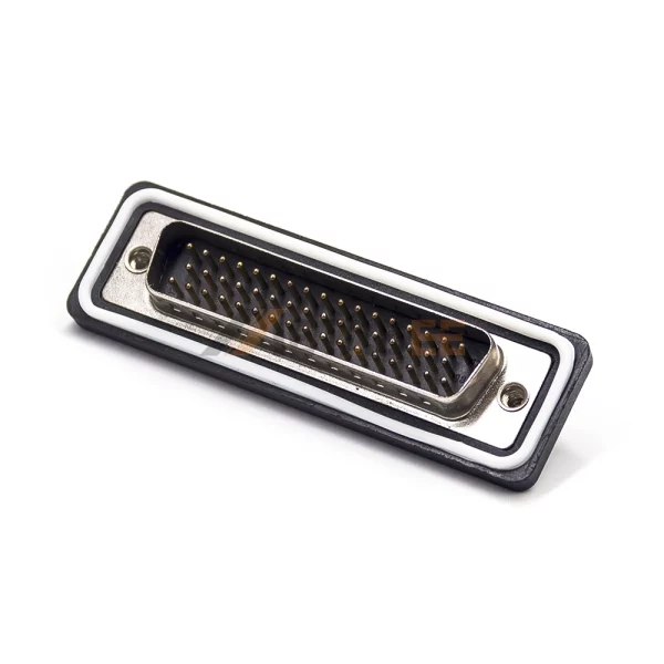 Waterproof D-Sub DB50 Male Connector, Cable Type, Machined Contacts, 2.77mm Pitch, IP67