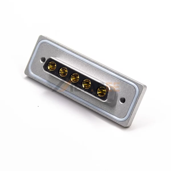 Waterproof 5W5 D-Sub 5 Pin Power Female Connector, Cable Type, Machined Contacts, IP67