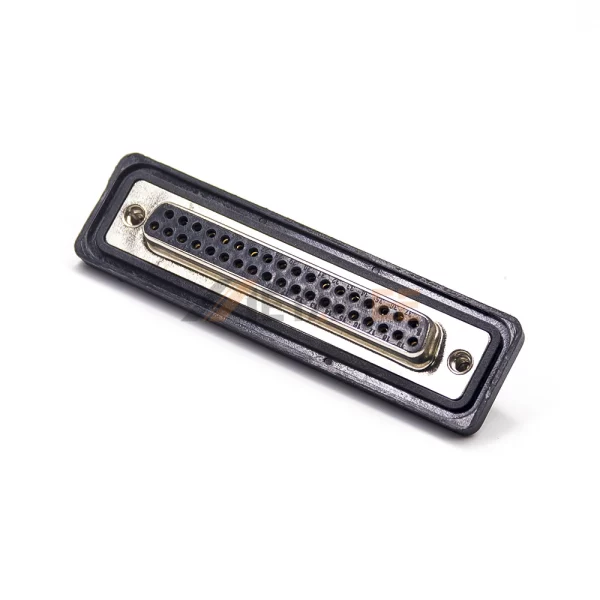 Waterproof DB37 Female Connector for PCB Mount, Machined Contacts, 2.77mm Pitch, IP67