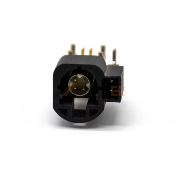 Right Angle Fakra HSD 4+2 Pin Plug Connector for PCB, Through Hole