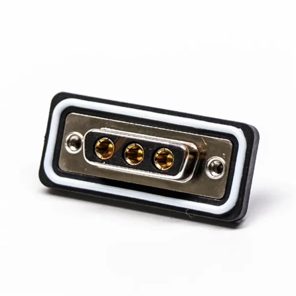 Waterproof 3W3 High Current D-Sub Male Connector, Cable Type, Solder Cup, IP67