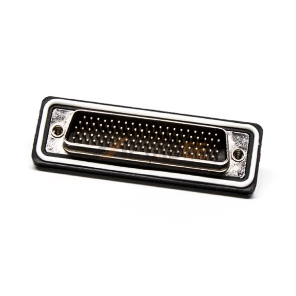 Waterproof High Density D-Sub 104 Pin Male Connector, Cable Type, Machined Contacts, 2.29mm Pitch, IP67