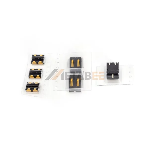 2P Spring Loded Battery Connector for PCB Mount, SMT, 4.0mm Pitch 01