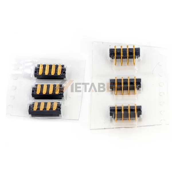 4P Battery Terminal Blade Connector for Laptop, PCB Mount, Through Hole, 2.0mm Pitch 01