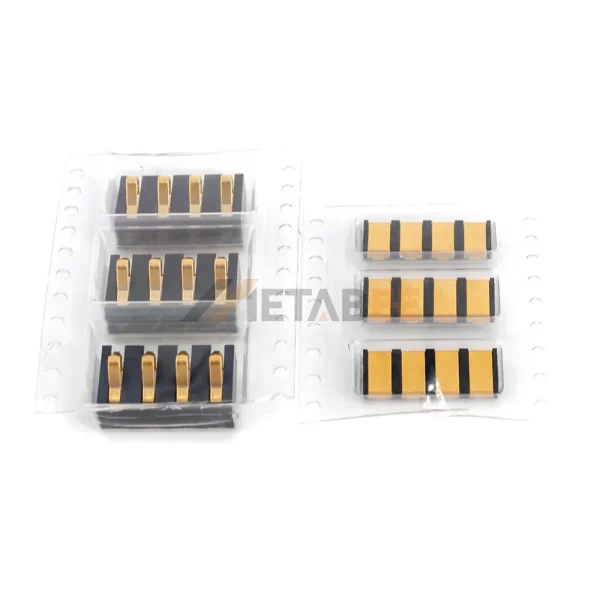 4P Spring Type Battery Connector for Cell Phone, PCB Mount, SMT, 4.25mm Pitch 01