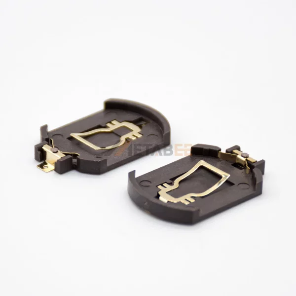 CR2016 Coin Cell Battery Holder for PCB Mount, SMT, 20mm, Black 01