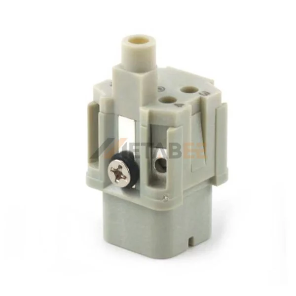 HA-004 HA Series 4-Pin Male/Female Heavy Duty Connector Insert, 4+PE, Screw Terminal