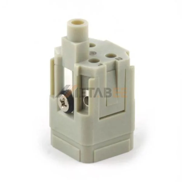 HA-004 HA Series 4-Pin Male/Female Heavy Duty Connector Insert, 4+PE, Screw Terminal