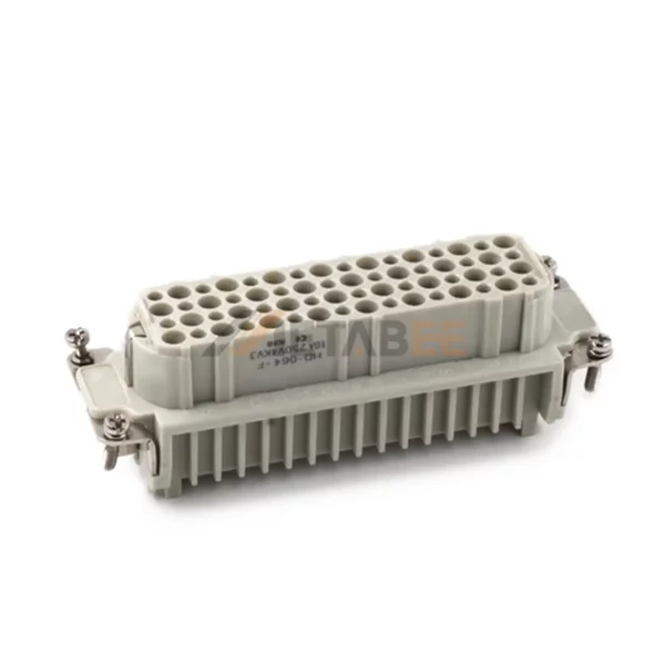 HD-064 Heavy Duty Connector HD Series 64-Pin Male/Female Insert, Crimp Terminal, Size 24B