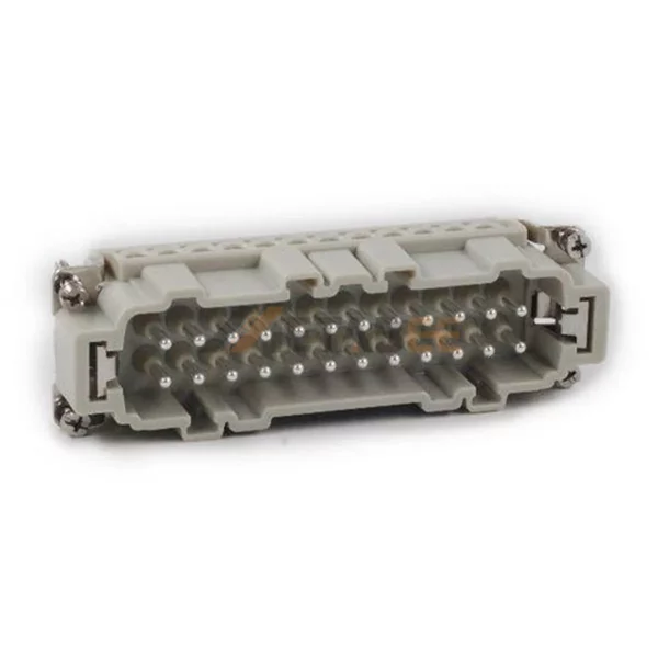 HE-024 HE Series 24-Pin Male/Female Heavy Duty Connector Insert, 24+PE, Screw Terminal