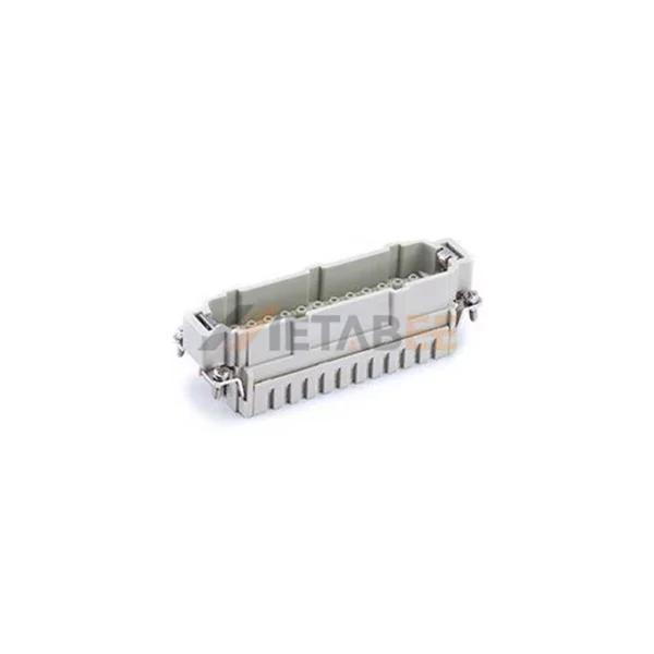 HEC-024 HE Series 24-Pin Male/Female Heavy Duty Connector Insert, 24+PE, Crimp Terminal