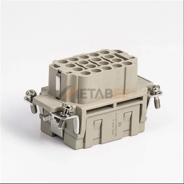 HEE-018 HEE Series 18-Pin Heavy Duty Connector Male/Female Insert, Crimp Terminal, Size 10B