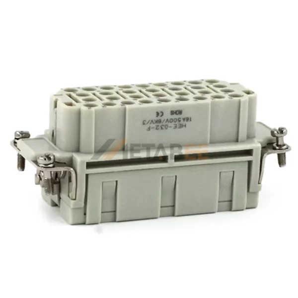 HEE-032 HEE Series 32-Pin Heavy Duty Connector Male/Female Insert, Crimp Terminal, Size 16B