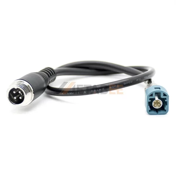 HSD Z-Coded 4 Pin Plug to GX12 4 Pin Plug Cable 01