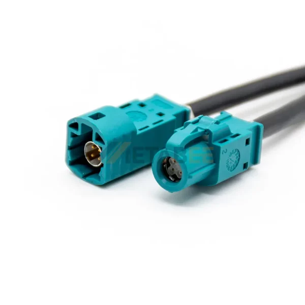 High Speed Data HSD Z-Coded 4 Pin Plug to Jack Cable 01