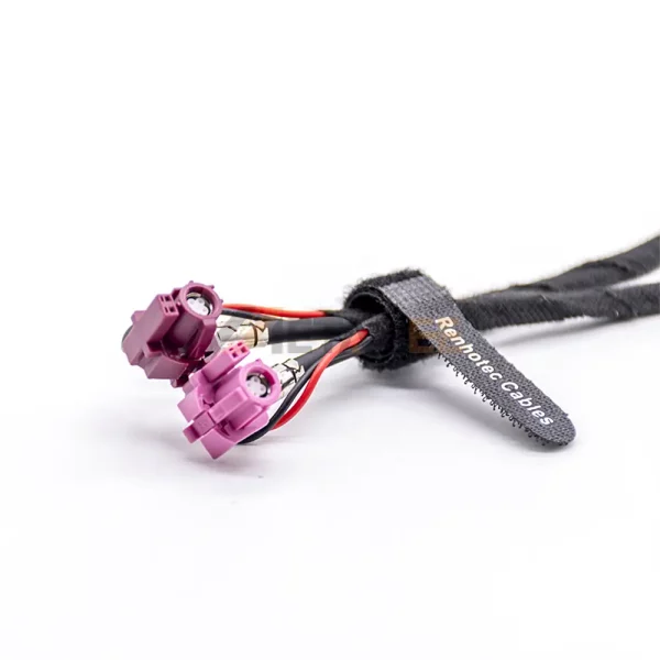 R A Fakra HSD H-Coded 4+2 Pin Jack to R A HSD D-Coded 4+2 Pin Jack LVDS Cable 01