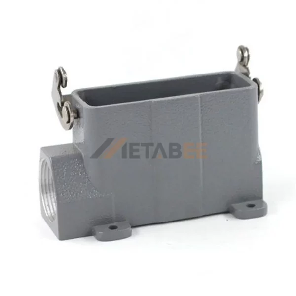 Heavy Duty Connector H16A Series Surface Mounting Housing with Single Lever, Side entry