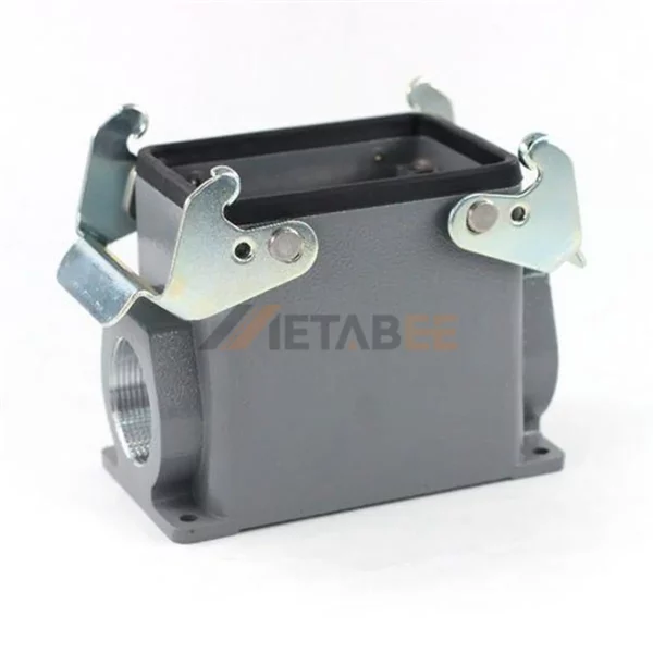 H32A Series Double Lever Heavy Duty Connector Housing, Surface Mounting, Side Entry