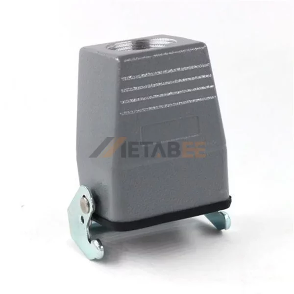 H6B Series High Construction Heavy Duty Connector Housing with Single Lever, Cable to Cable, Top Entry