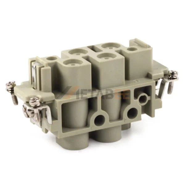 HK-4/0 HK Series 4-Pin Male/Female Heavy Duty Power Connector Insert, 4+PE, Screw Terminal