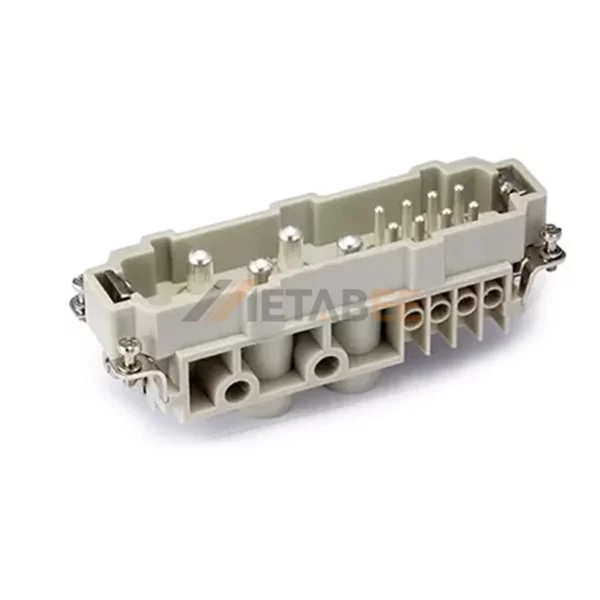 HK-4/8 HK Series 12-Pin Heavy Duty Connector Combination Contact Insert, 12+PE, Screw Terminal, Power&Signal