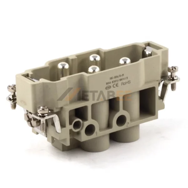 HK-4/0 HK Series 4-Pin Male/Female Heavy Duty Power Connector Insert, 4+PE, Screw Terminal