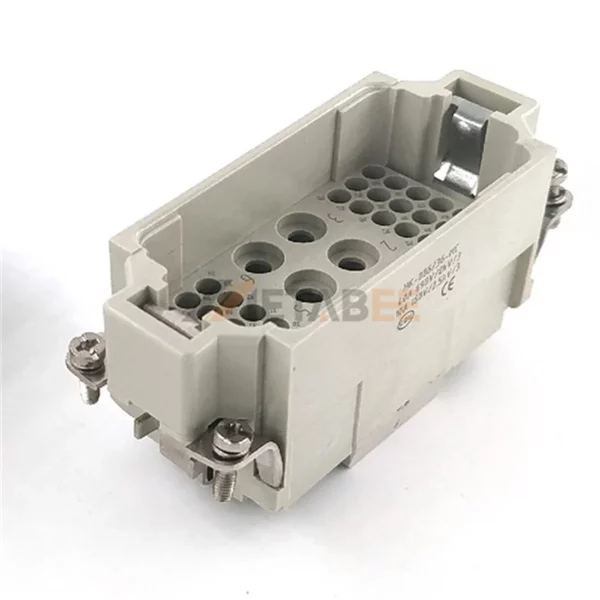 HK-6/36 HK Series 42-Pin Male/Female Heavy Duty Connector Insert, 42+PE, Crimp Terminal, Power&Signal