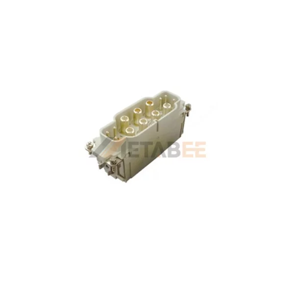 HK-6/6 HK Series 12-Pin Heavy Duty Connector Combination Contact Insert, 12+PE, Axial Screw Terminal, Power&Signal
