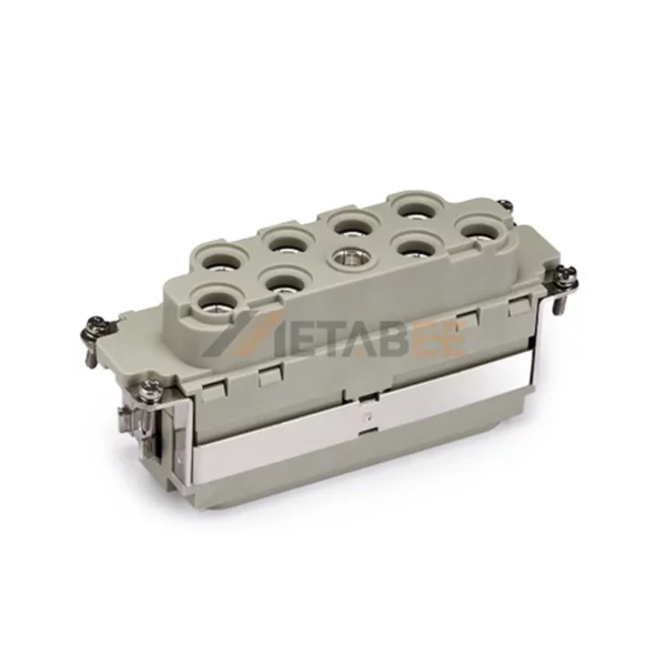 HK-8/0 HK Series 8-Pin Male/Female Heavy Duty Power Connector Insert, 8+PE, Axial Screw Terminal