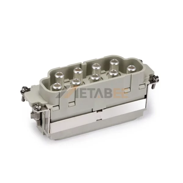 HK-8/0 HK Series 8-Pin Male/Female Heavy Duty Power Connector Insert, 8+PE, Axial Screw Terminal