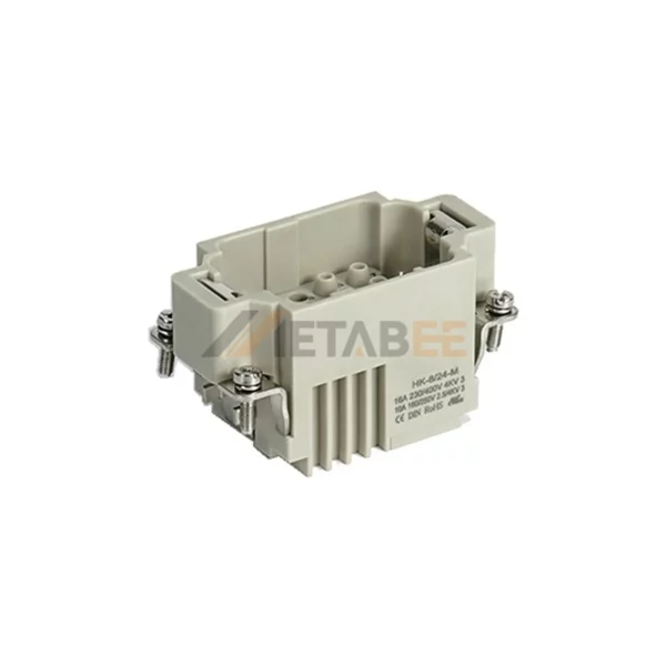 HK-8/24 HK Series 32-Pin Male/Female Heavy Duty Connector Insert, 32+PE, Crimp Terminal, Power&Signal