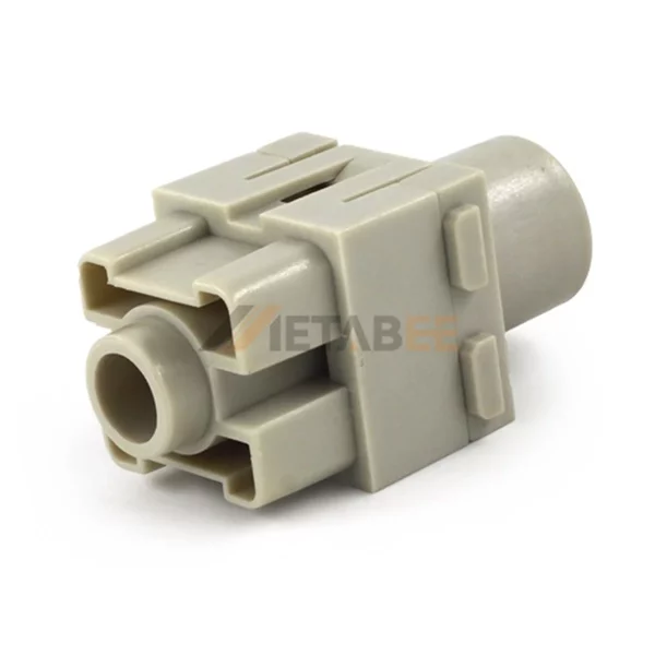 HM Series 1 Pin Male/Female Heavy Duty Connector Module Inserts, 1000V/200A, Axial Screw Terminal