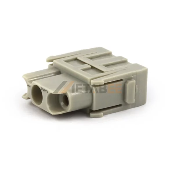 HM-003 HM Series 3 Pin Male/Female Heavy Duty Connector Module Inserts, 690V/40A, Crimp Terminal