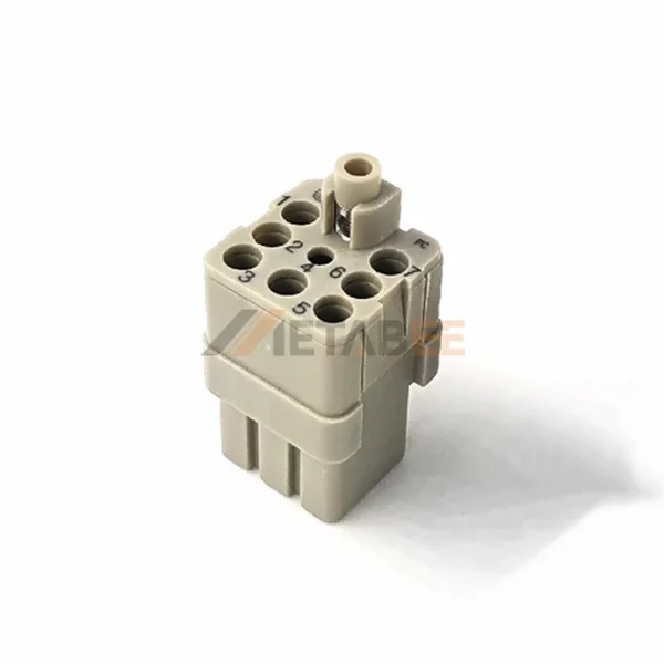 HQ-007 HQ Series 7-Pin Heavy Duty Connector Male/Female Insert, 7+PE, Crimp Terminal, 400V/10A