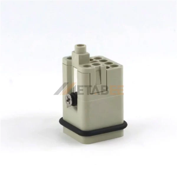 HQ-012 HQ Series 12-Pin Heavy Duty Connector Male/Female Insert, 12+PE, Crimp Terminal, 10A 400V