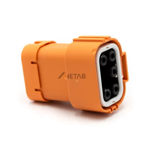 High Current HVIL A Key 5 Pin Plug Connector, 6mm², IP67 01