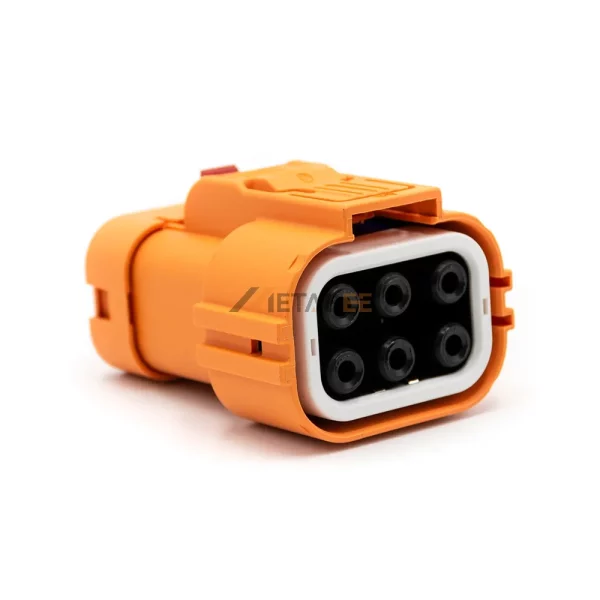 High Voltage HVIL Series Connector, 6 Pin, Plug, A Key, 6mm², 40A 01