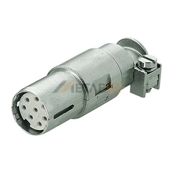 Heavy duty connector HM Series 8-Pin Male/Female High Density Q-Coax Contacts Module Inserts, Shielding, Crimp Terminal