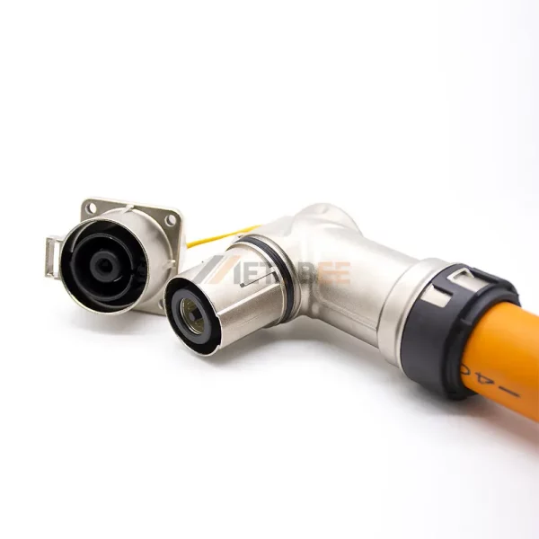 12mm Right Angle High Voltage Interlock Loop HVIL Cable, 1 Pin Plug, A Key, 95mm², 300A 01