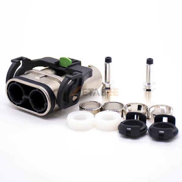 6mm High Voltage Interlock Loop HVIL 2 Pin Cable, Plug, A Key, 25mm², 125A, 1000V 01