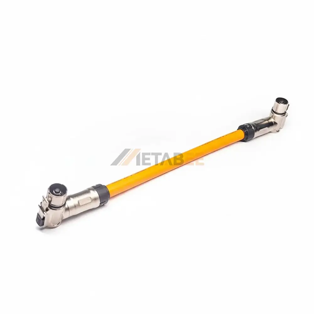 8mm High Voltage Interlock Loop HVIL Cable, 1 Pin Plug, A Key, 50mm², 200A, Right Angle 01