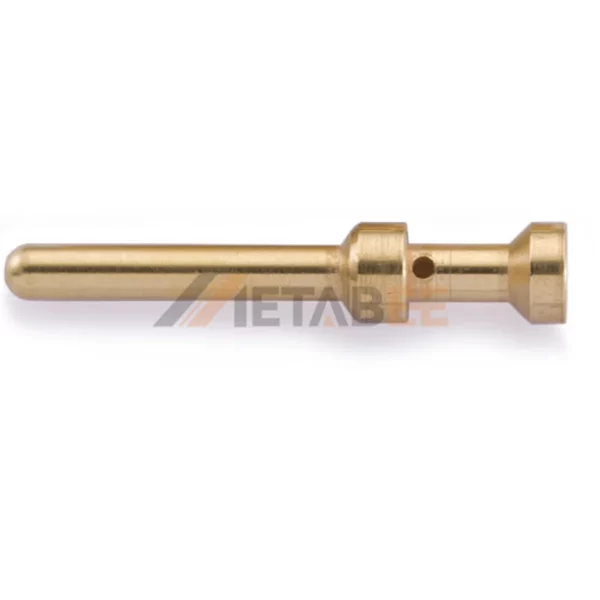 Heavy Duty Connector Contact for 16A Inserts and Modules, E-type Male Pin, Gold Plated Copper Alloy