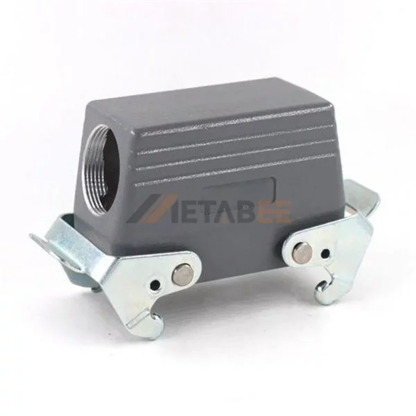 H16B Series Heavy Duty Connector Hood, Side Entry, Size 16B, 2 Locking Levers