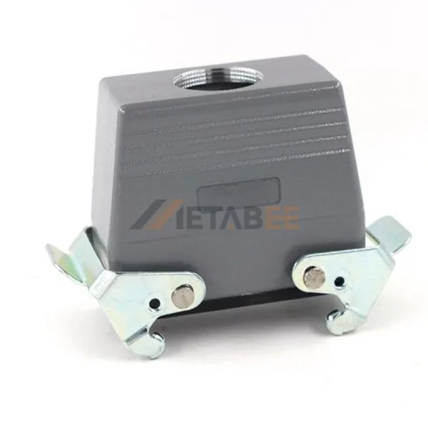 H24B Series High Construction Heavy Duty Connector Housing with 2 Levers, Cable to Cable, Top Entry