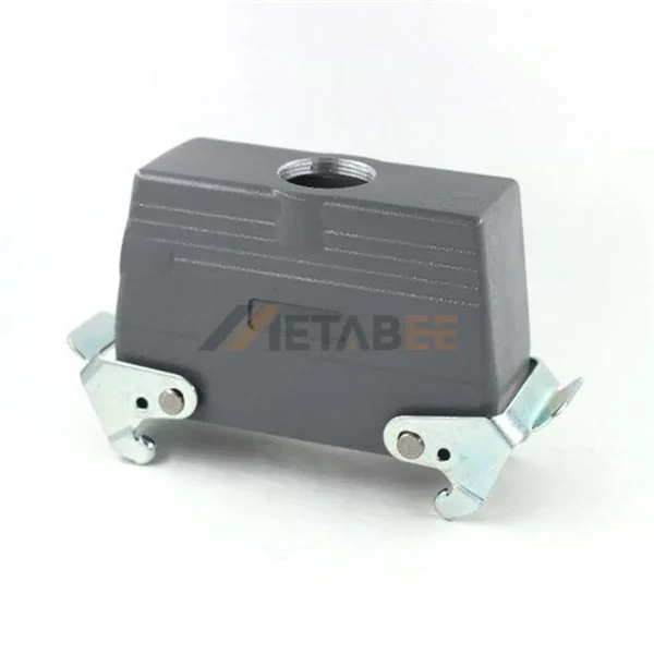 H24B Series Heavy Duty Connector Hood with 2 Levers, High Construction, Top Entry, Size 24B